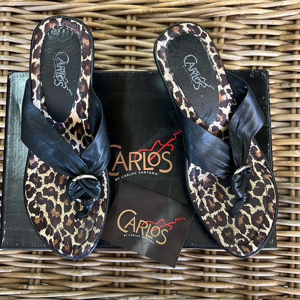 Mimosa Carlos Santana Heels black, size 7